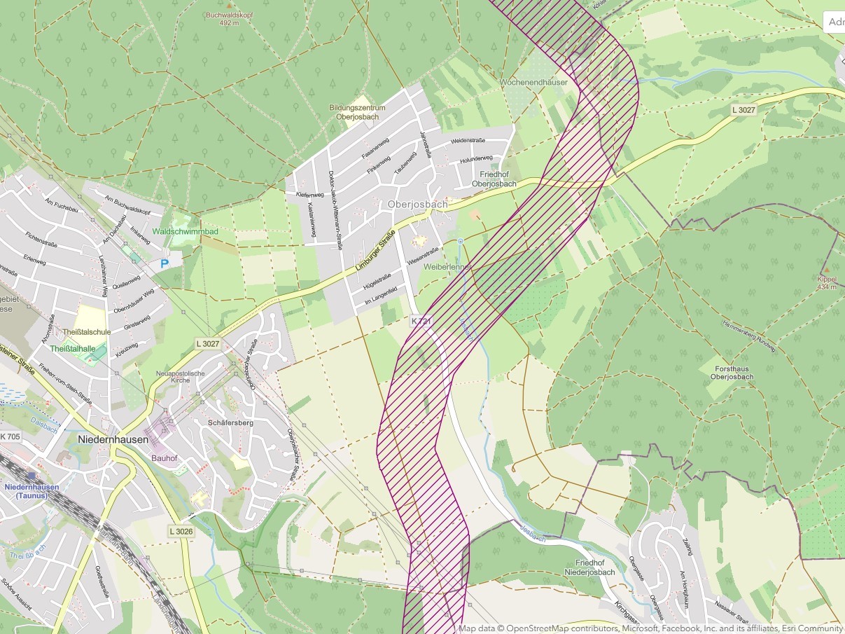 Präferenzraum für Rhein-Main-Link (Quelle: Amprion)